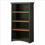 4 Shelf Wood Bookcase in Ebony & Walnut_image